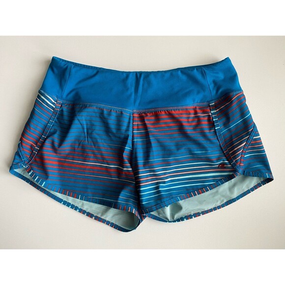 Roadrunner Women’s Large Multicolor striped Running Shorts sports gym clothes‎ - Picture 1 of 4